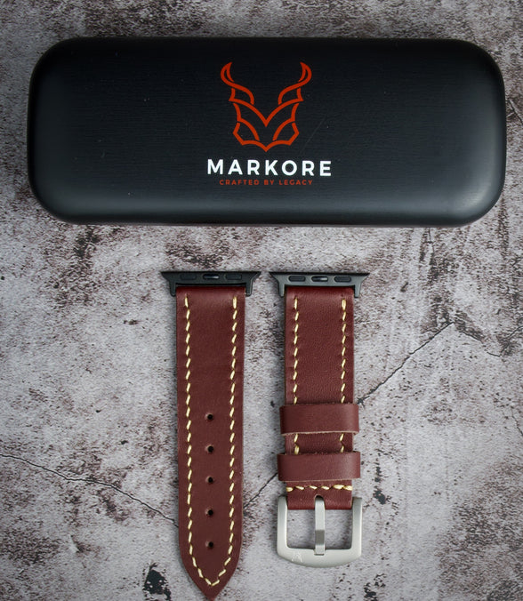 Hour Line – Apple Watch Leather Strap