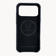 Markore Himalayan Midnight iPhone case with branding on a white background