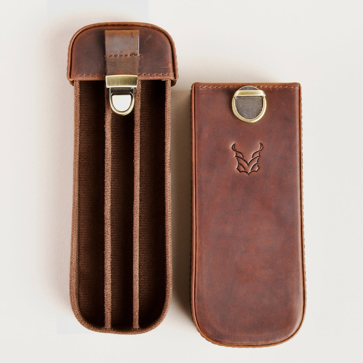 Leather Pen Case for 3 Pens | Mintaka Quill