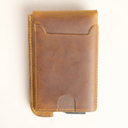 Pop-Up Leather Mini Wallet – Vintage Finish | Passu Rise