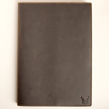 Nachfüllbares B5-Notizbuch aus Leder mit Stiftschlaufe | Burzil Jotter