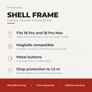 Phone 18 Lederhülle – Offenes Rahmendesign | Shell Frame