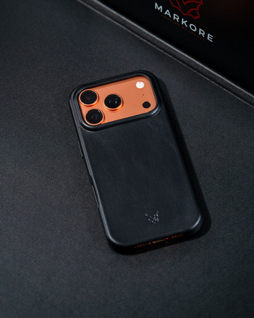 Lederhülle für das iPhone 17 | Shell Frame