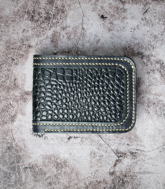 Indus Sultan – Croc-Embossed Classic Bi-Fold Wallet
